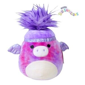 SQUISHMALLOWS rare Squish-Doos Willow The Tie Dye Pegasus Plush Toy 12"